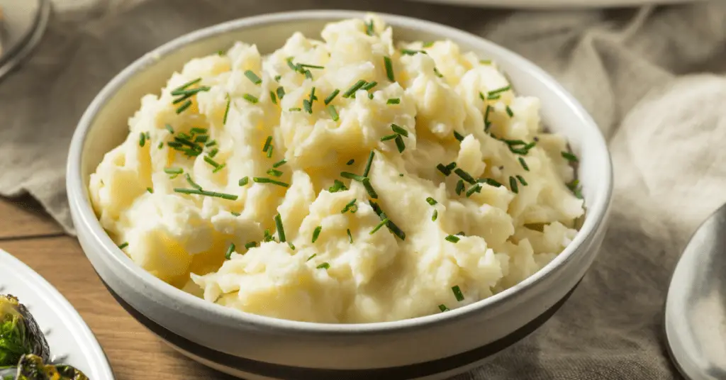 mashed boiled potatoes