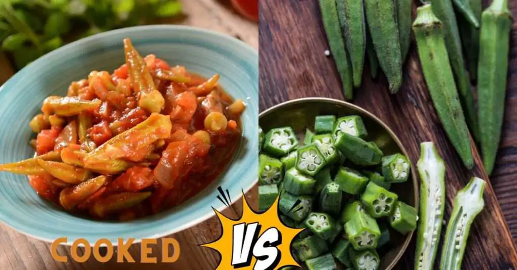 Raw vs Cooked okra for dogs?